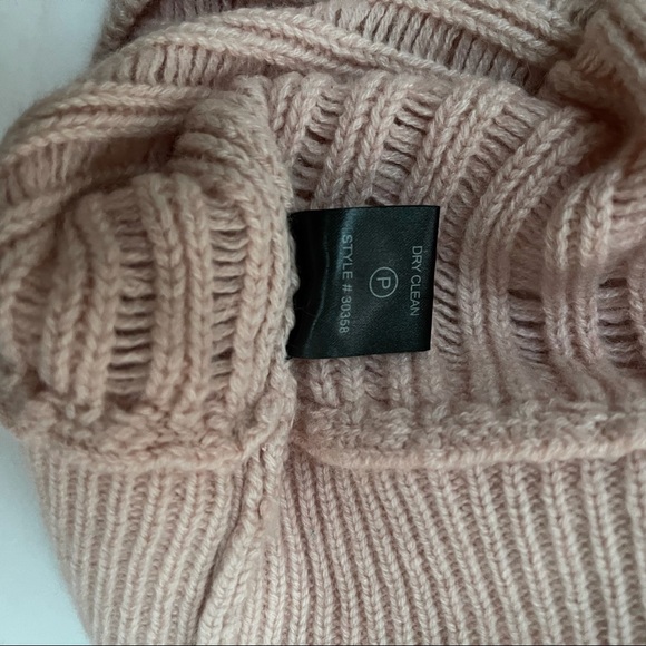 360 CASHMERE Pink/Off White Ombré Knit Long Sleeve Sweater L - Picture 6 of 6